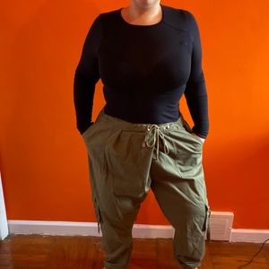 Plus size cargo jogger
